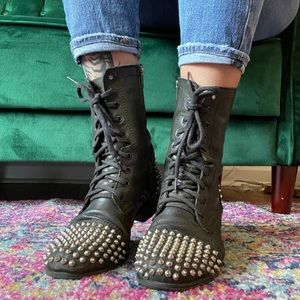 Steve Madden Tarney Studded Combat Boots